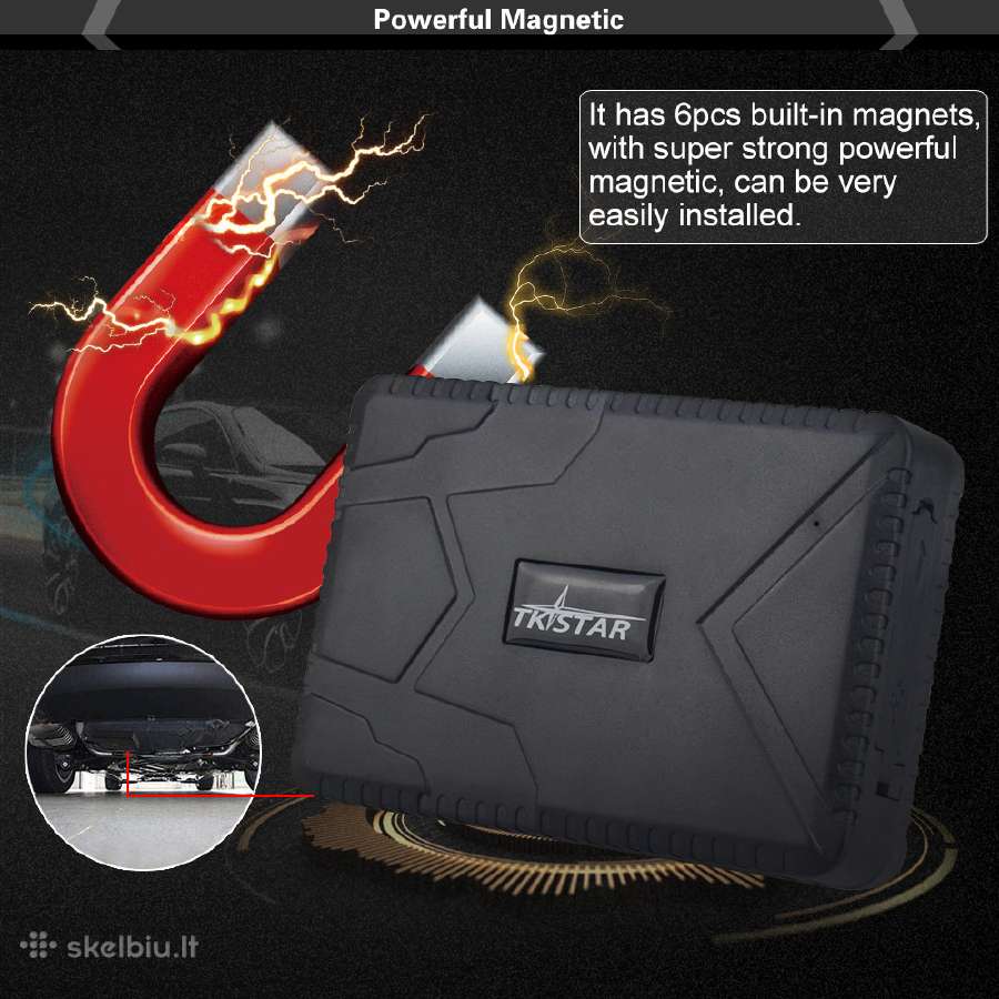 GPS trackeris - Seklys Tkstar (10000 Mah 120 parų)