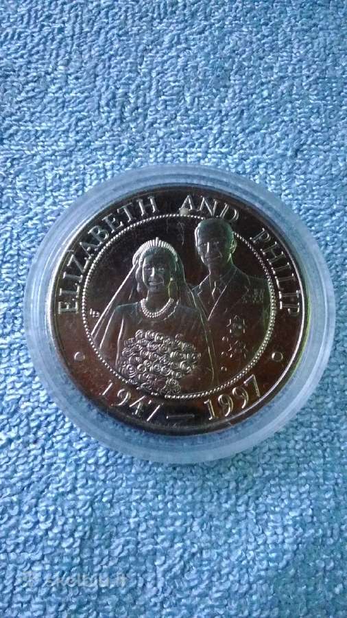 Moneta Turks and Caicos isl.1997m. 5 kronai, cu-ni