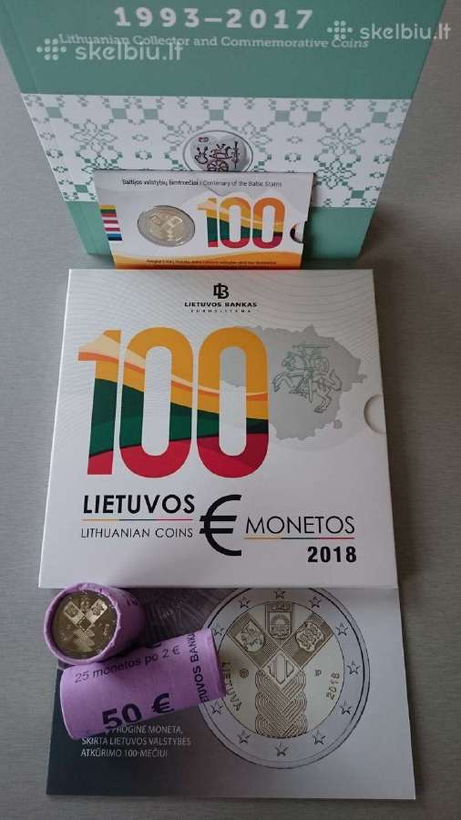Parduosiu 2018 metu monetų komplektą kaina 220 eur - nuotraukos Nr. 3
