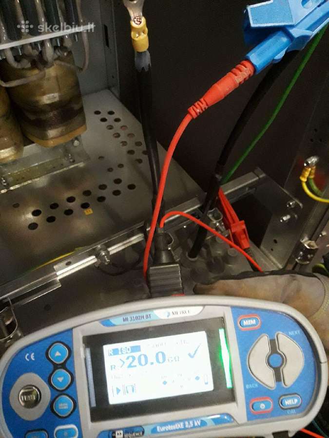 Rangovo aktas, Elektros darbai, Varžų matavimai.