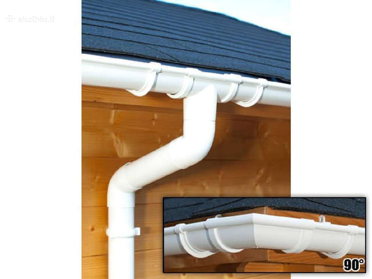 Pvc lietaus nuvedimo sistema S-lon plastikinė - nuotraukos Nr. 9