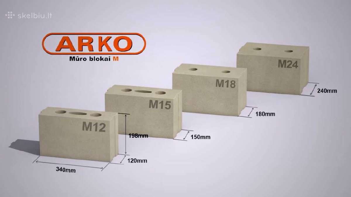 Silikatiniai blokeliai Arko - Akcija - nuotraukos Nr. 13