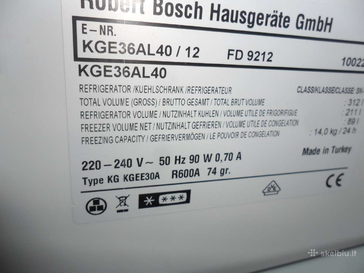 Bosch Kge36al40 A++ + - nuotraukos Nr. 7