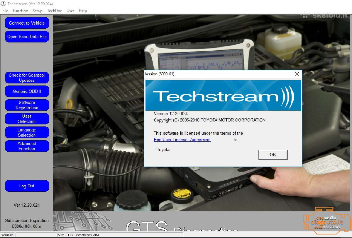 Toyota J2534 Techstream Tis diagnostikos įranga - nuotraukos Nr. 4