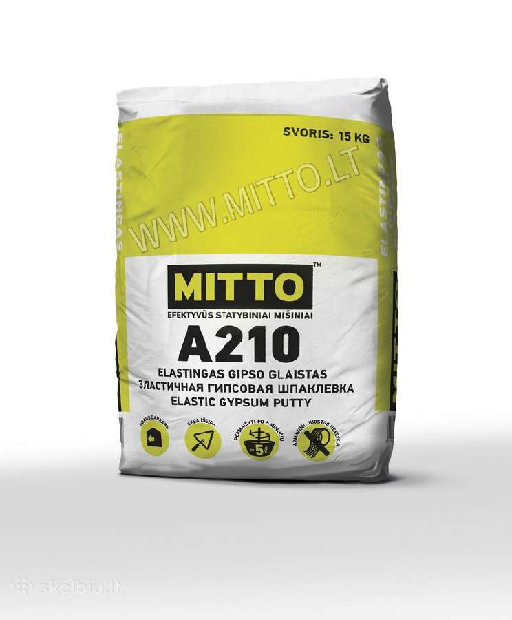 Mitto gipsiniai, cement. Klijai, Mišiniai, Tinkai - nuotraukos Nr. 8