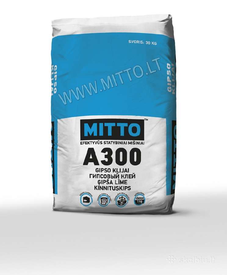 Mitto gipsiniai, cement. Klijai, Mišiniai, Tinkai - nuotraukos Nr. 9