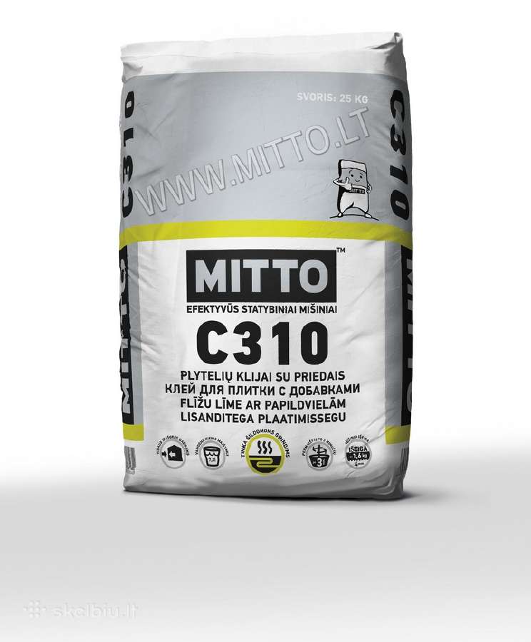 Mitto gipsiniai, cement. Klijai, Mišiniai, Tinkai - nuotraukos Nr. 13