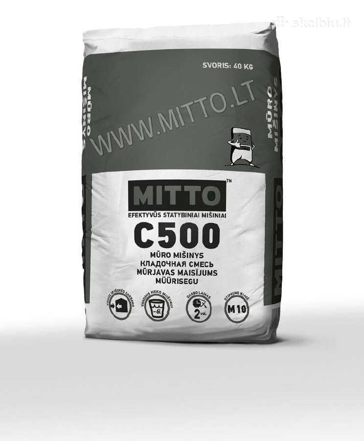 Mitto gipsiniai, cement. Klijai, Mišiniai, Tinkai - nuotraukos Nr. 16