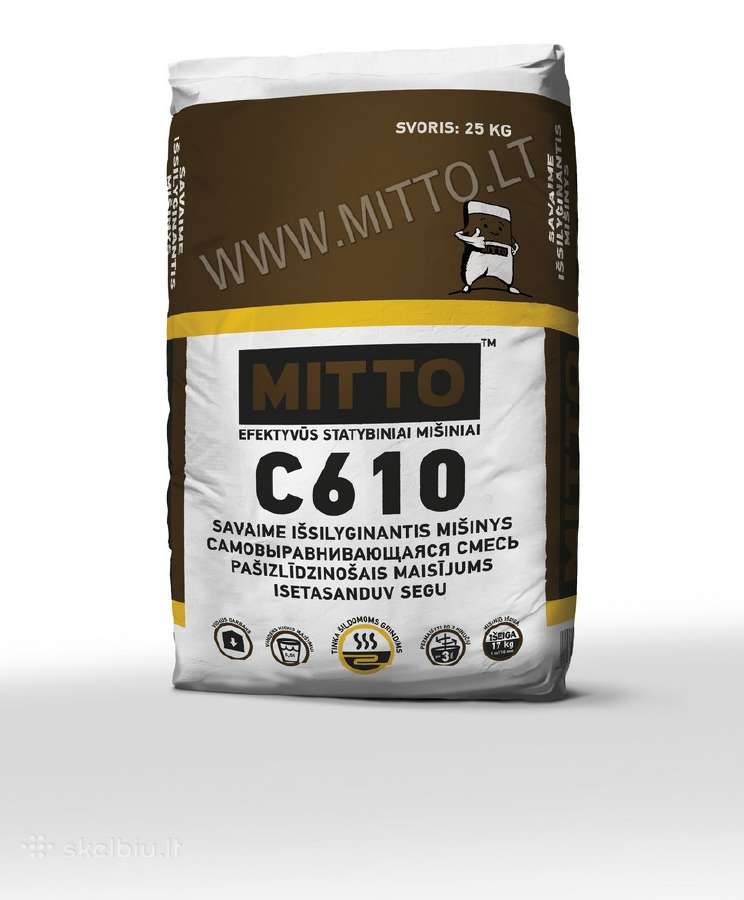 Mitto gipsiniai, cement. Klijai, Mišiniai, Tinkai - nuotraukos Nr. 21