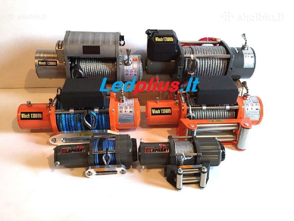 7.7t elektrinė tempimo gervė, lebiotke 17000lbs - nuotraukos Nr. 4