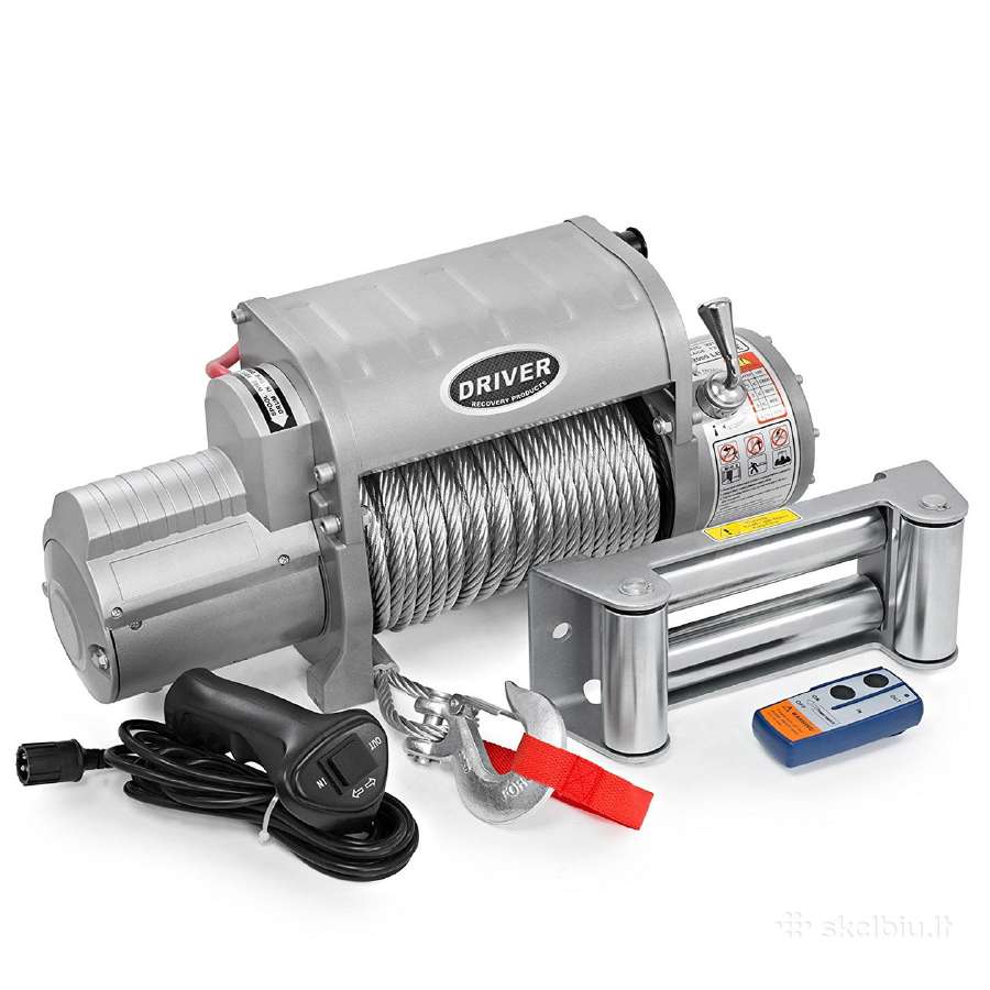 12v/24v elektrinė gervė 13000lbs/ dengta