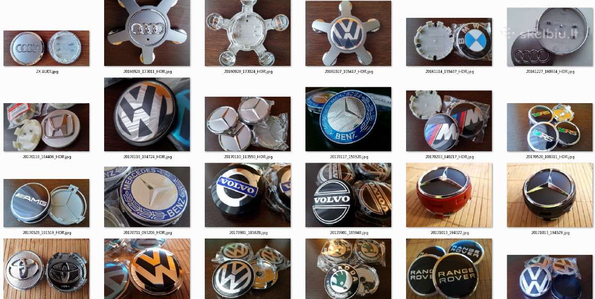 Bmw Audi Mercedes Skoda emblemos zenkliukai ratu c - nuotraukos Nr. 2