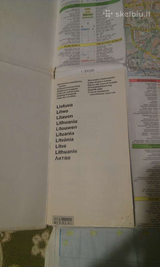 Žemėlapis Euro Regional Map 1:300000 Lithuania. - nuotraukos Nr. 2