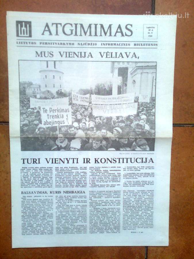Sąjūdžio steigiamasis suvažiavimas 1988 metai. - nuotraukos Nr. 16