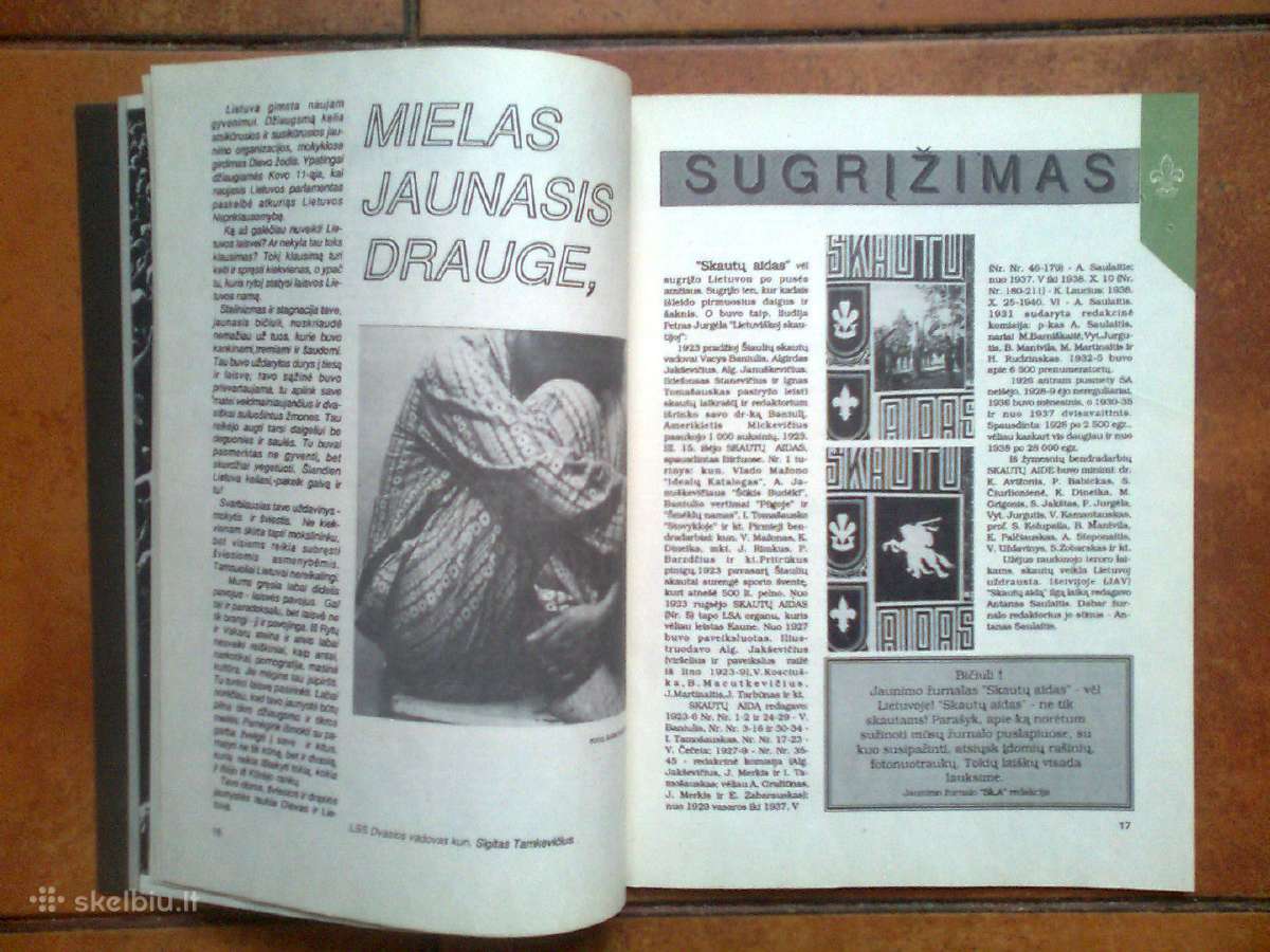 Pats pirmasis "Skautų aido" numeris 1990 metai. - nuotraukos Nr. 10