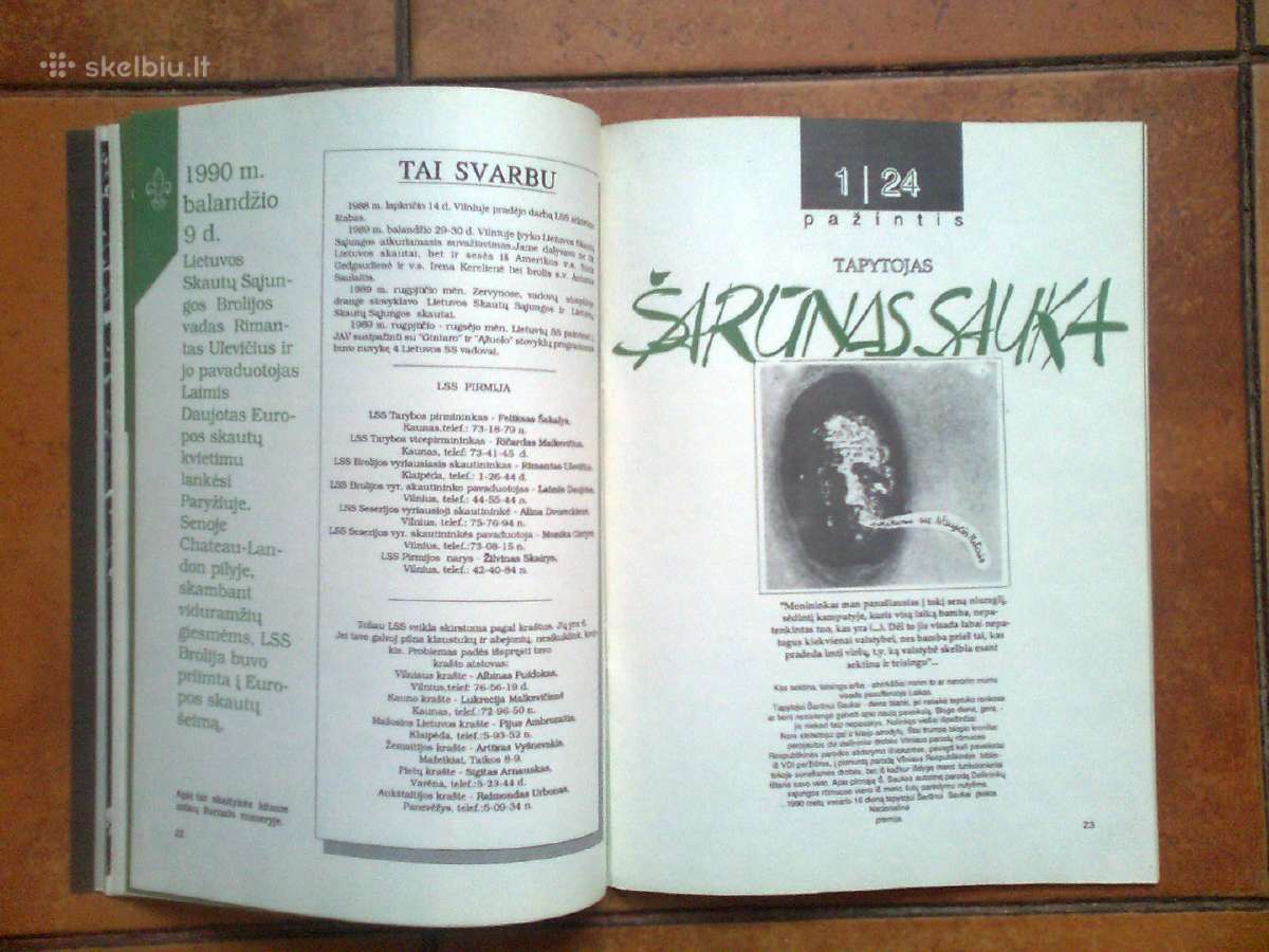 Pats pirmasis "Skautų aido" numeris 1990 metai. - nuotraukos Nr. 13