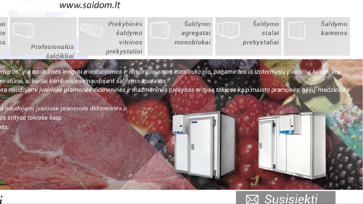 Atvėsinimo Šaldymo įranga, šaldymo kamera, kameros - nuotraukos Nr. 23