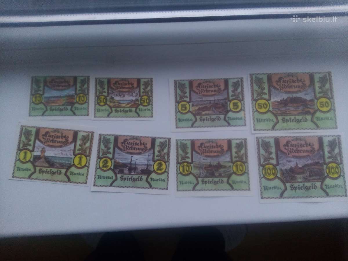Kolekciniai Lietuviški banknotai - Kuršių žaidimo