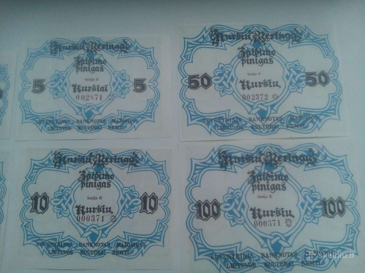 Kolekciniai Lietuviški banknotai - Kuršių žaidimo - nuotraukos Nr. 6