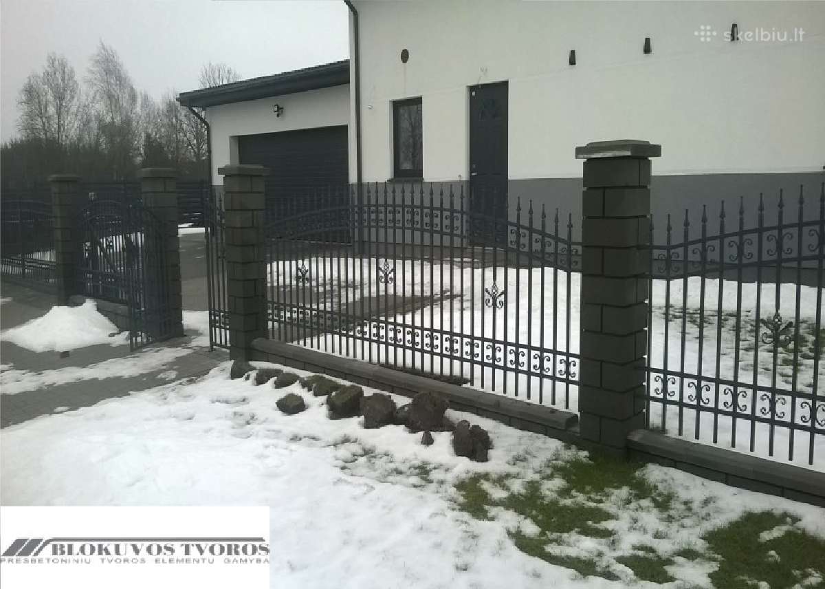 Tvoros pamatas segmentinė tvora pamatai bortai - nuotraukos Nr. 21