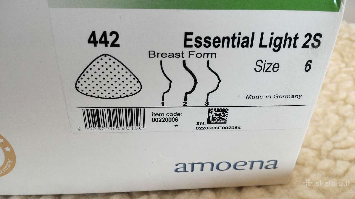 Krūties protezas Essential Light 2s Amoena - nuotraukos Nr. 2