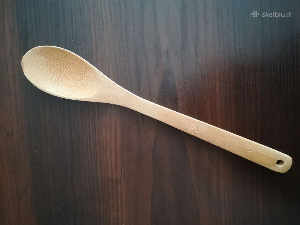 Didelis medinis šaukštas 30 cm