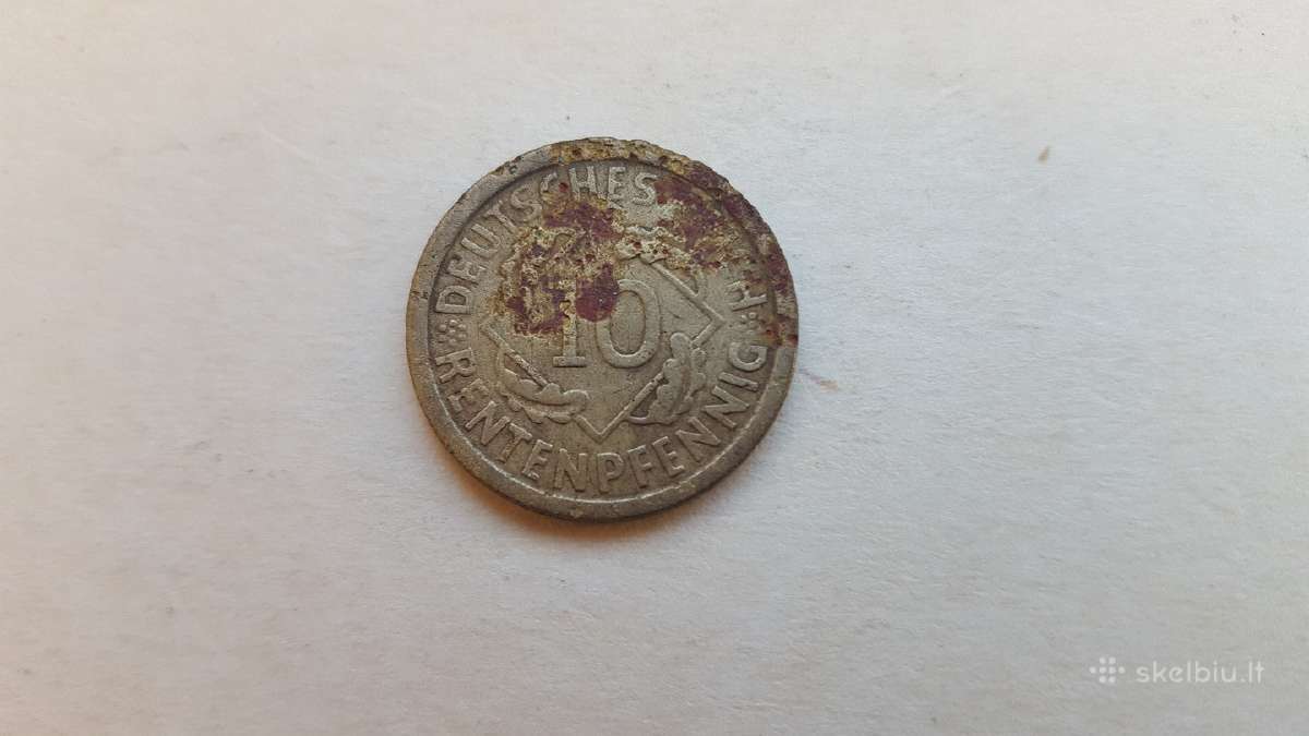 Veimaro respublika 10 rentenpfennig - nuotraukos Nr. 2