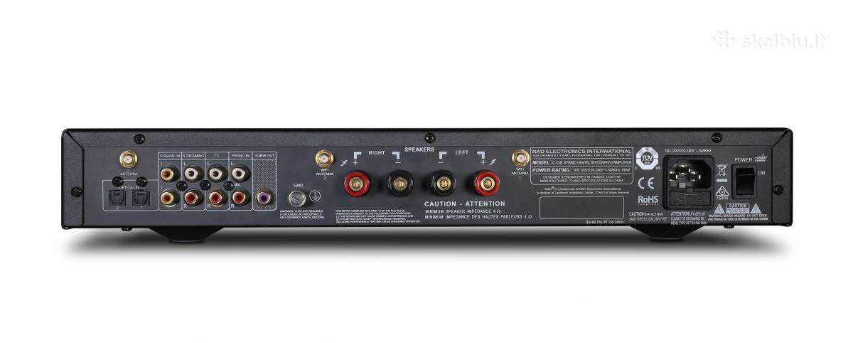 Nad C368 2x80w stereo stiprintuvas su Dac - nuotraukos Nr. 8