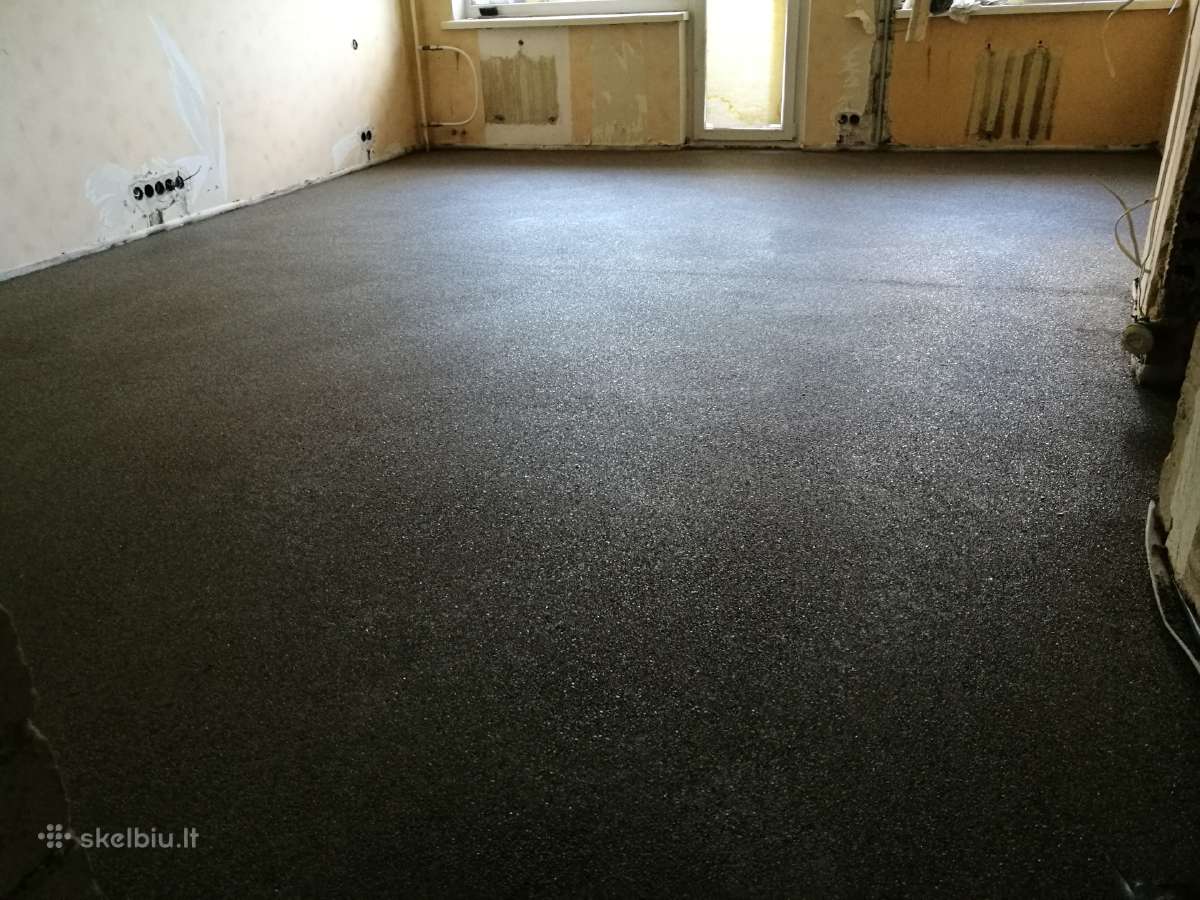 Šildomos grindys, Santechnika, Betonavimas - nuotraukos Nr. 15