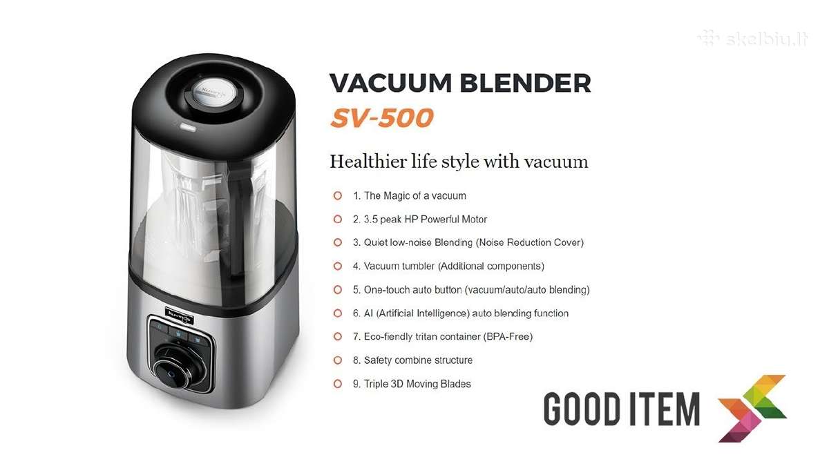 Zyle Galingas blenderis 1500/2200w naujas - nuotraukos Nr. 20