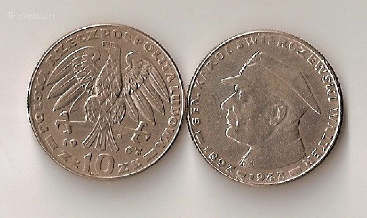 Lenkija 1967 10zl.general Karol Swierczewski
