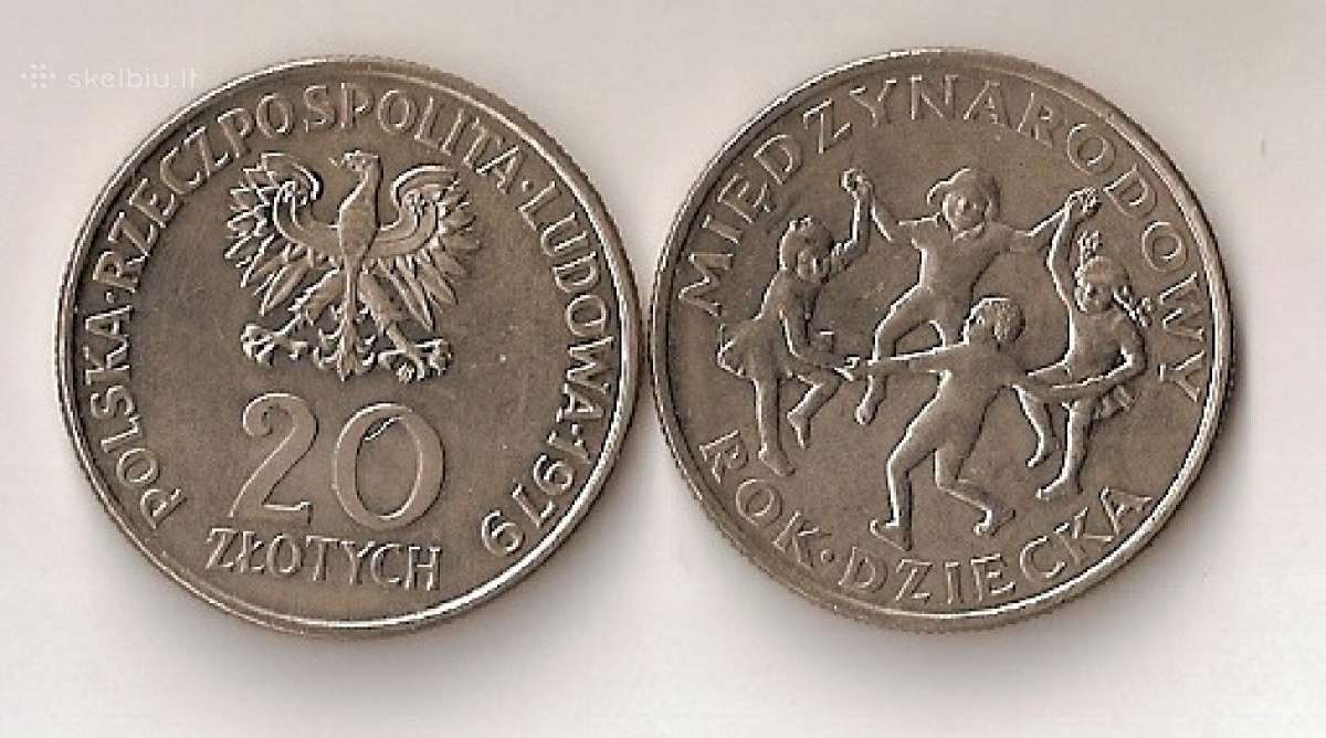 Lenkija 1979 20zl.miedzynarodowy rok dziecka