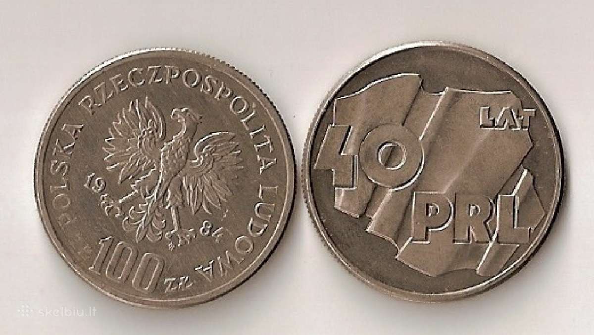 Lenkija 1984 100zl.40 lat Prl