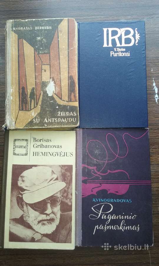 Parduodu įvairias knygas