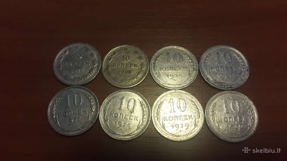 10 kap sidabras ,23,24,25,27,28,29, metai