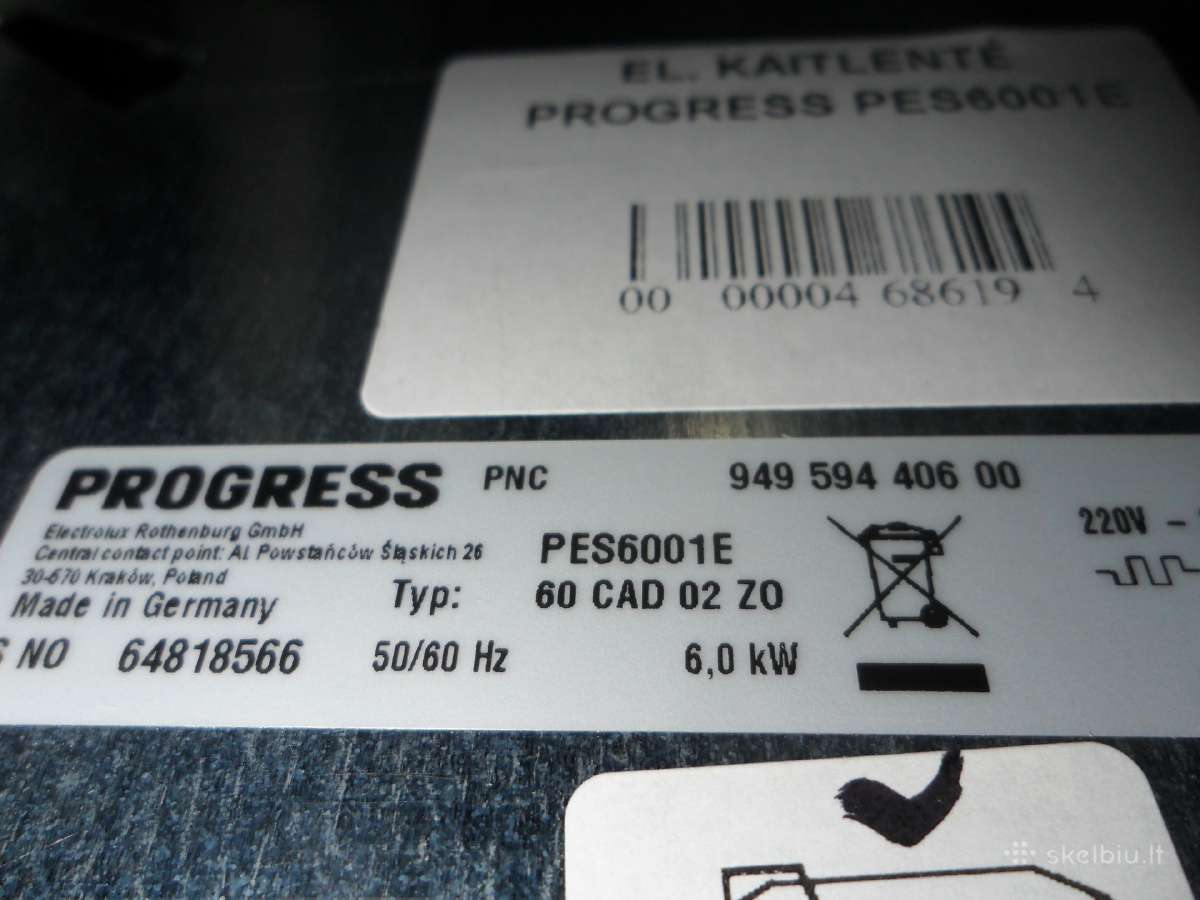 Orkaite Ir Kaitlente Elektrolux/progress - nuotraukos Nr. 6