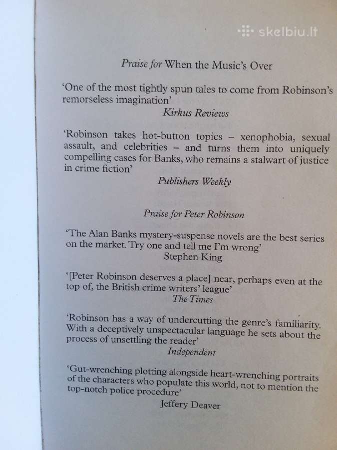 "When the Musics Over" peter Robinson 2017 m. - nuotraukos Nr. 4
