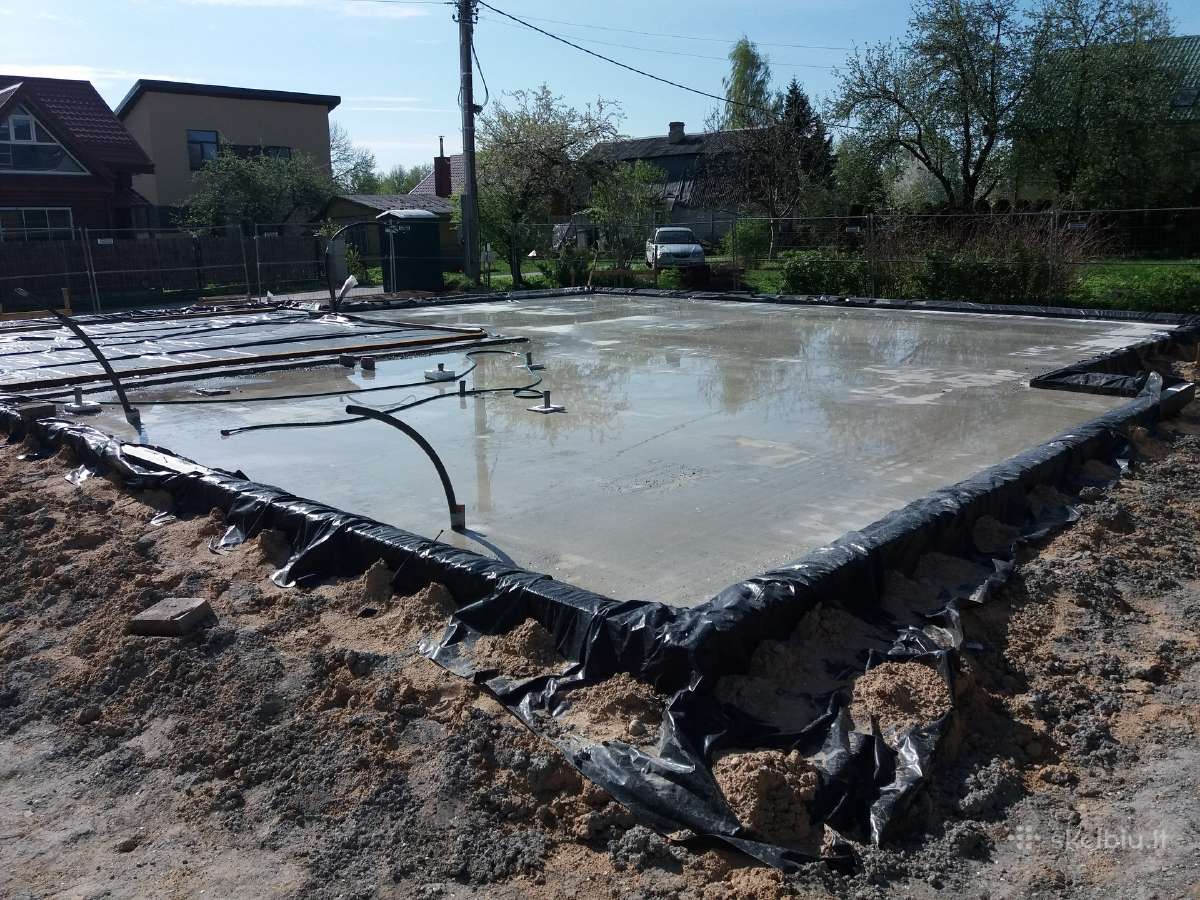 Plokštuminiai, visų tipų pamatai, baseinai - nuotraukos Nr. 14