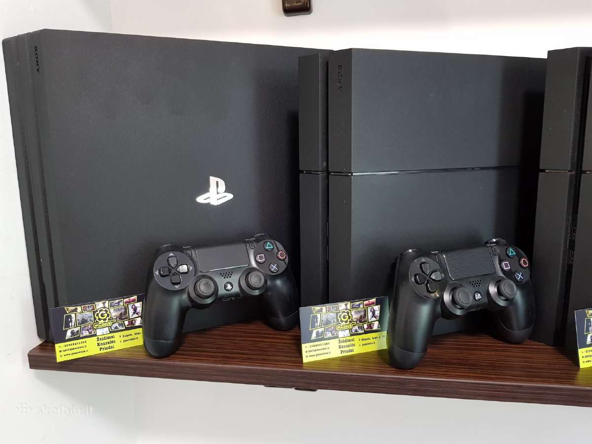 Naudotos Sony Playstation 4 Konsolės Su Garantija - nuotraukos Nr. 2
