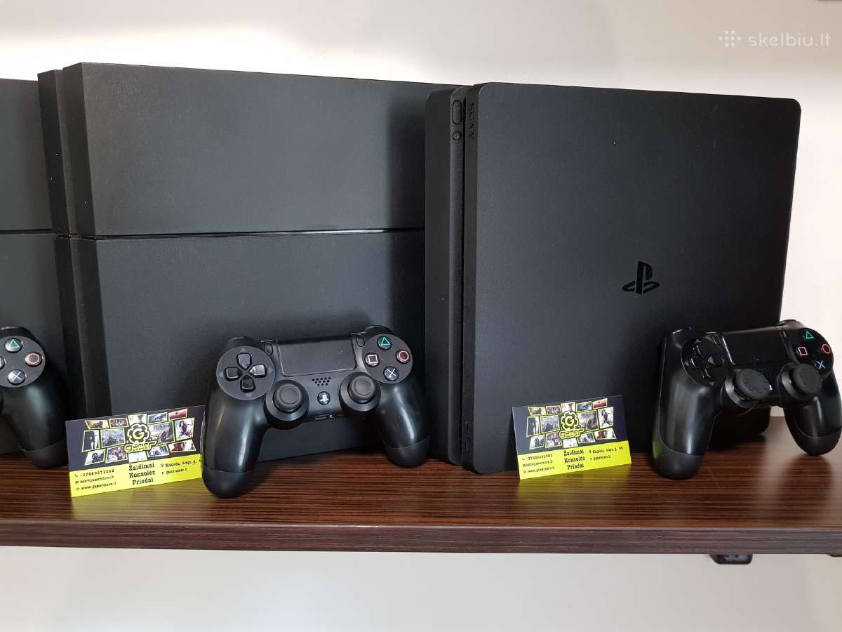 Naudotos Sony Playstation 4 Konsolės Su Garantija - nuotraukos Nr. 3
