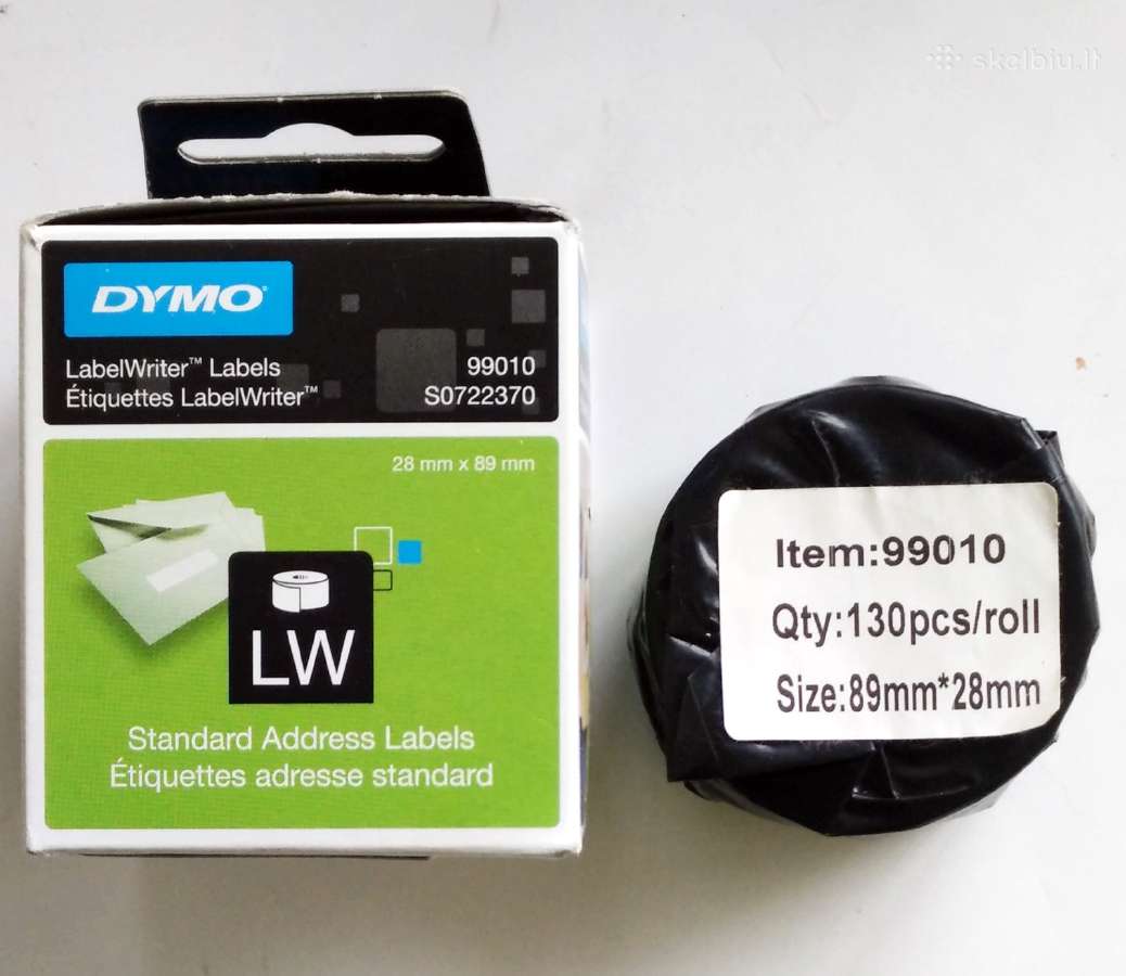 Dymo lipdukai Label Writer 99010, 11354 ir kt
