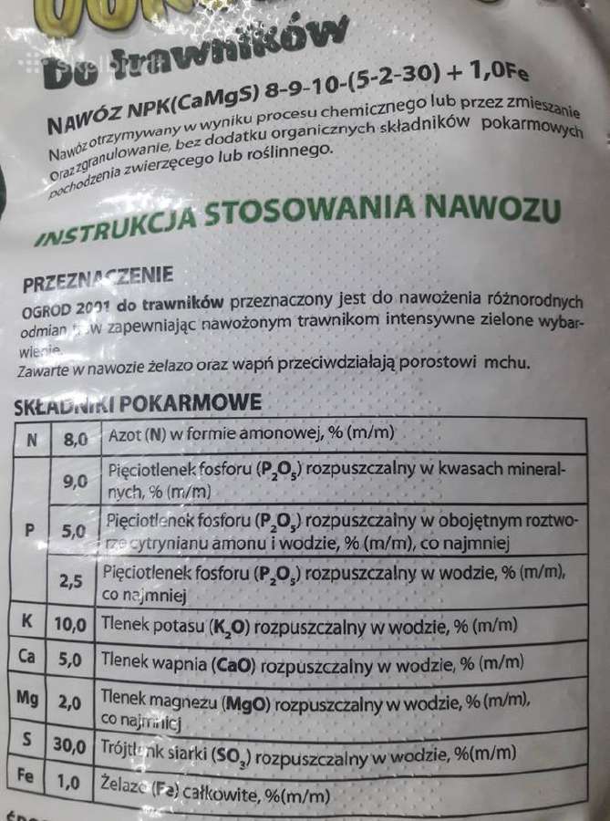 Trąšos vejoms kompleksinės 25kg - nuotraukos Nr. 3