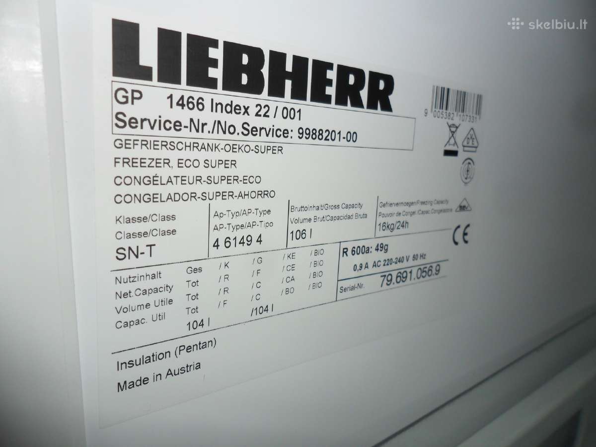 Liebherr Saldikliukai 85cm - nuotraukos Nr. 4
