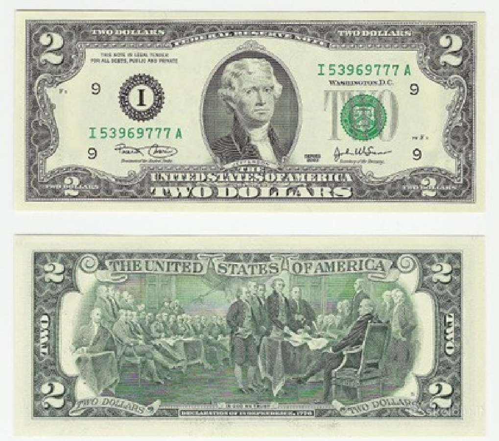 Parduodu retus 2 dolerių banknotus.