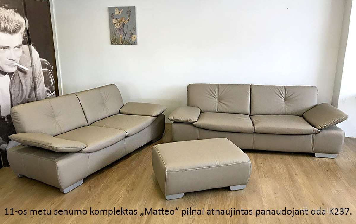 Odinių baldų atnaujinimas, remontas, persiuvimas. - nuotraukos Nr. 6