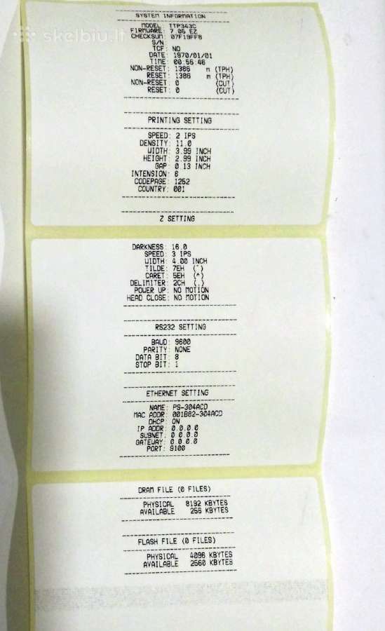 Tsc Ttp245c, Ttp343c, Da200 lipdukų spausdintuvai - nuotraukos Nr. 4