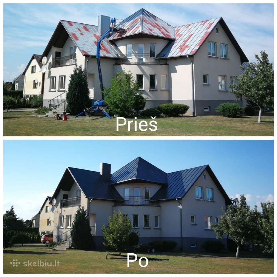 Stogų dažymas - nuotraukos Nr. 2