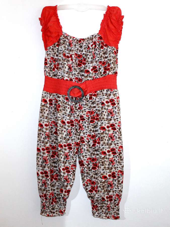 Vasarinis playsuitas-kombinezonas mergaitei