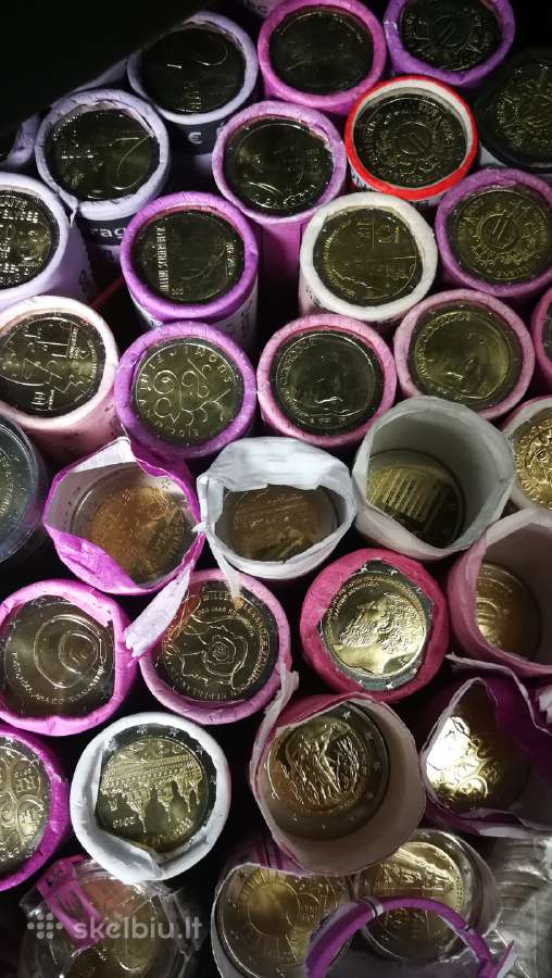 Euro monetos, euru monetu ritineliai - nuotraukos Nr. 3