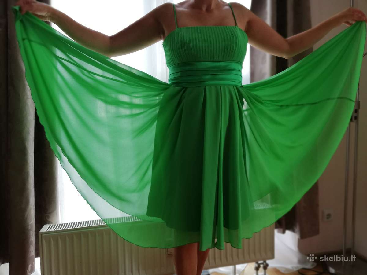 Šviesiai žalios spalvos proginė suknelė 40(m) dyd. - nuotraukos Nr. 7